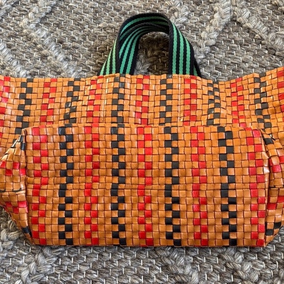 Clare V Woven Leather Bateau Tote Bag - Picture 3 of 7